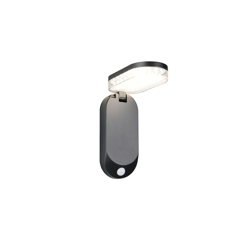 Reality LAGOAS Wandlamp LED Zwart, 1-licht, Bewegingsmelder main product photo