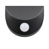Reality LAGOAS Wandlamp LED Zwart, 1-licht, Bewegingsmelder