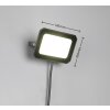 Reality FUNCHAL Wandlamp LED Zwart, 1-licht
