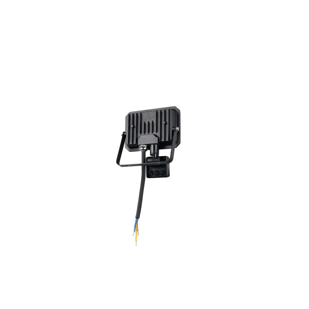 Reality FUNCHAL Wandlamp LED Zwart, 1-licht, Bewegingsmelder