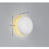 Reality Davey Wandlamp LED Wit, 1-licht