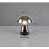 Reality Dooley Tafellamp LED Rookkleurig, 1-licht