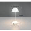 Reality Ortiz Tafellamp LED Wit, 1-licht