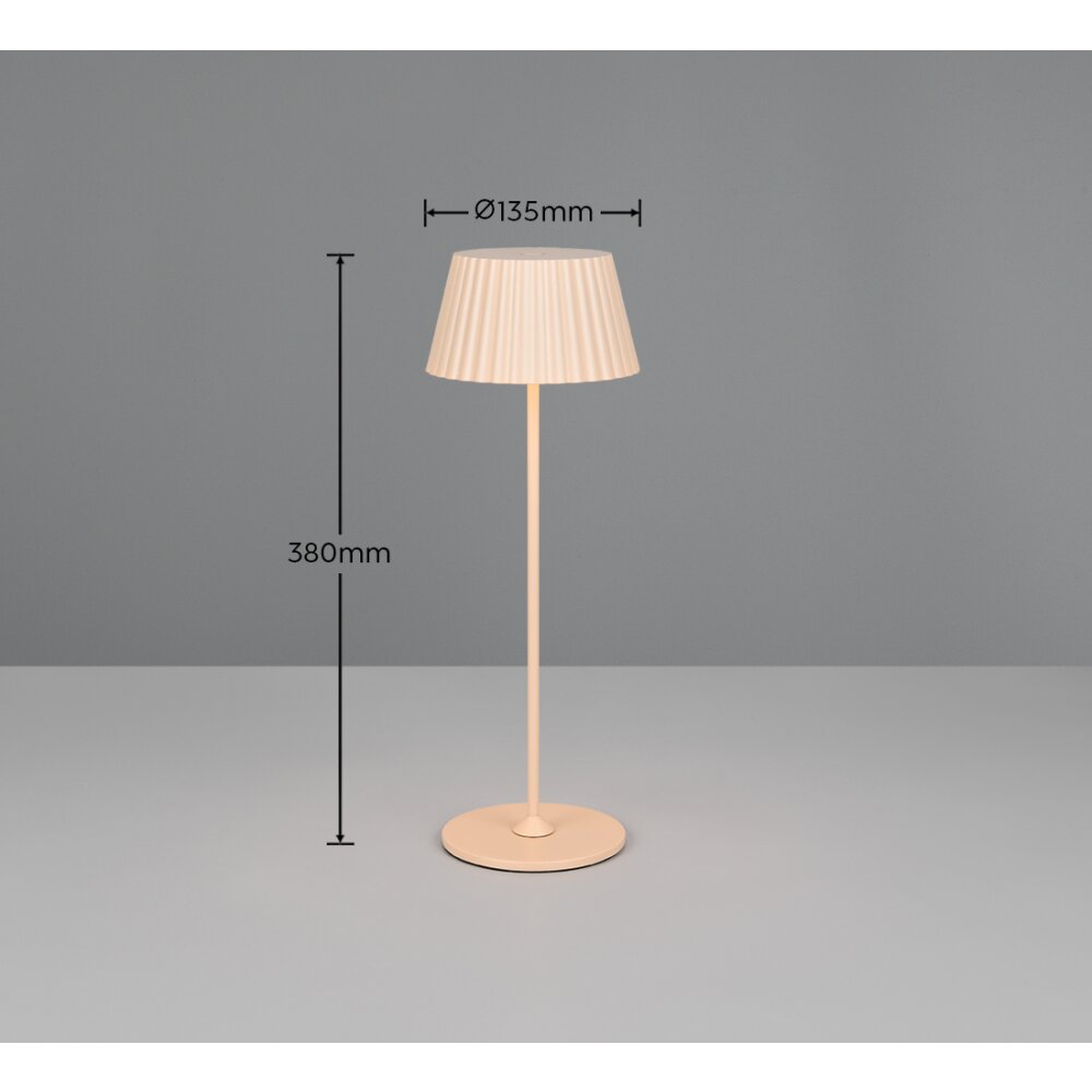Reality Suarez Tafellamp LED Beige, 1-licht