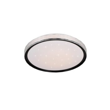 Reality Varda Plafondlamp LED Zwart, 1-licht, Afstandsbediening
