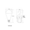 Globo E27 9 Watt warm wit 850 Lumen