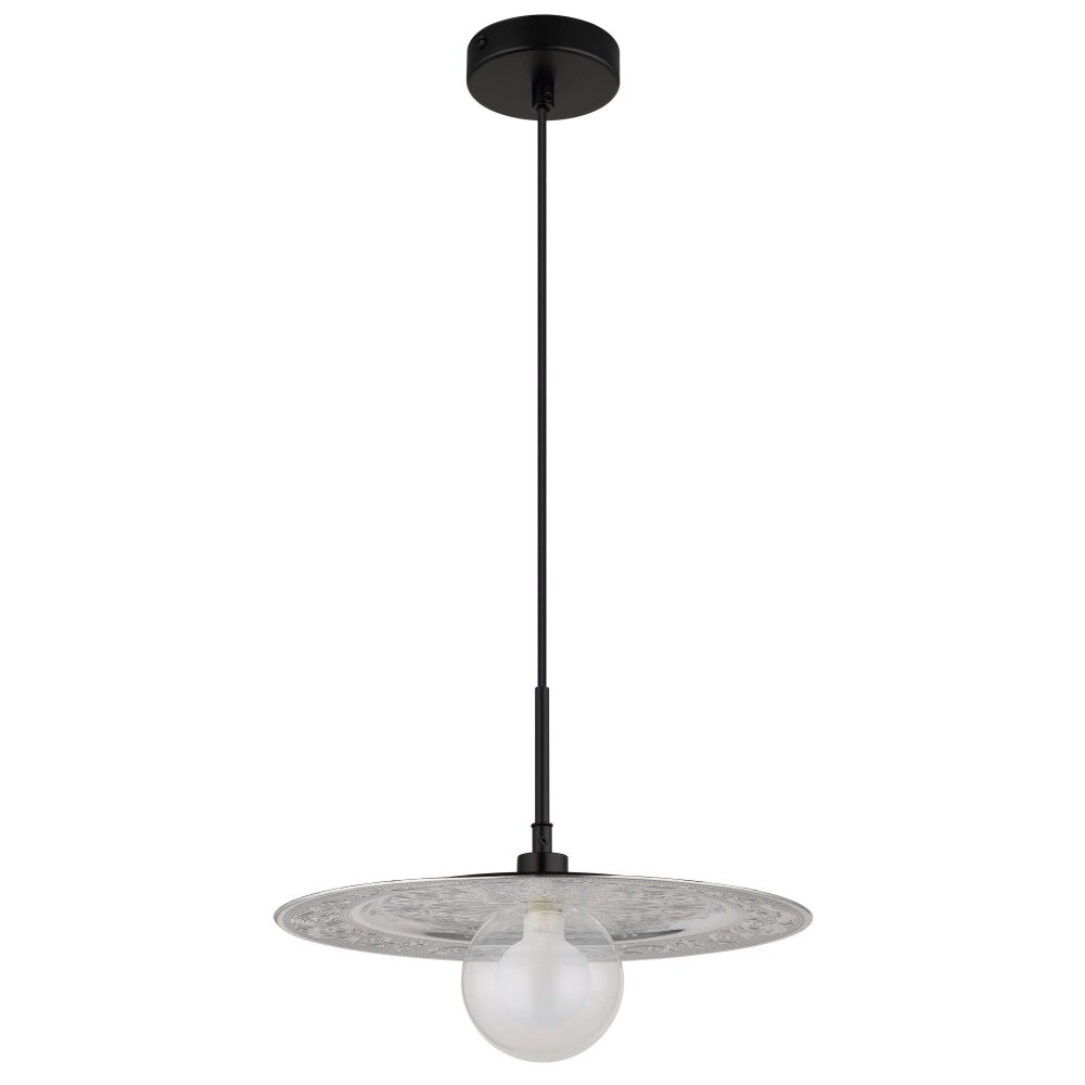 Globo Riga Hanglamp Zwart, 1-licht