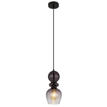 Globo Clarity Hanglamp Zwart, 1-licht