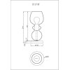 Globo Clarity Tafellamp Zwart, 1-licht