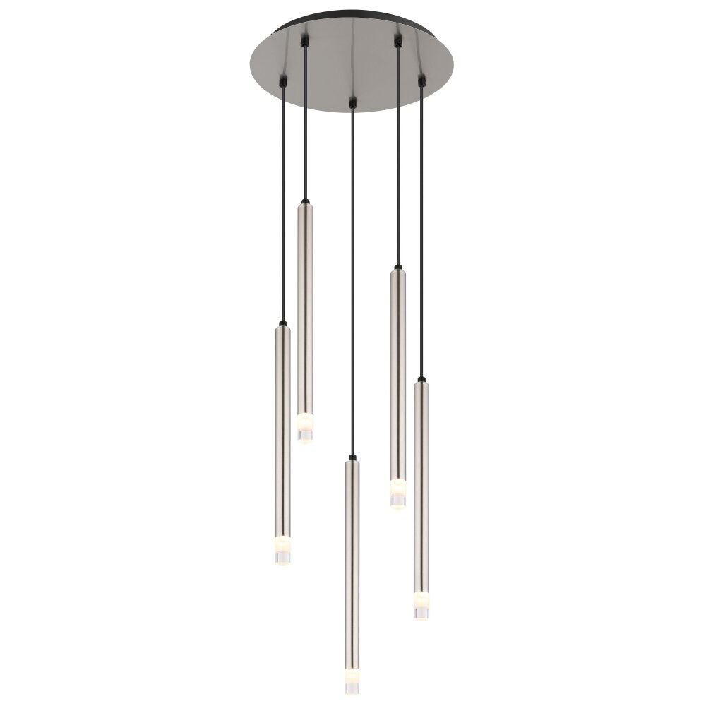 Globo Ryan Hanglamp Nikkel mat, 5-lichts main product photo