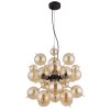 Globo Udo Hanglamp Goud, Zwart, 4-lichts