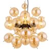 Globo Udo Hanglamp Goud, Zwart, 4-lichts