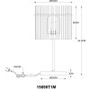 Globo Gorley Tafellamp Goud, 1-licht