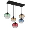 Globo Sander Hanglamp Zwart, 5-lichts