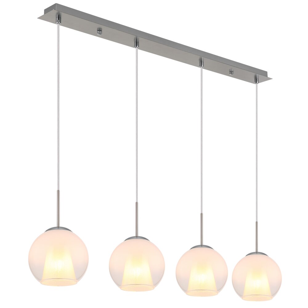 Globo Barry Hanglamp Chroom, Nikkel mat, 4-lichts main product photo