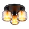 Globo Xia Plafondlamp Zwart, 3-lichts