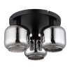 Globo Xia Plafondlamp Zwart, 3-lichts