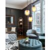 Globo Xia Hanglamp Zwart, 3-lichts