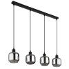 Globo Xia Hanglamp Zwart, 4-lichts