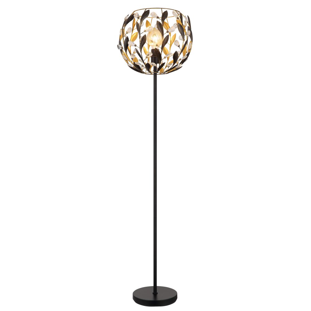 Globo Mika Staande lamp Zwart, 1-licht main product photo