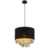 Globo Coletta Hanglamp Goud, Zwart, 1-licht