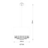 Globo Coletta Hanglamp Goud, Zwart, 1-licht