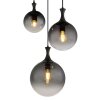 Globo Dalton Hanglamp Zwart, 3-lichts
