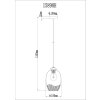 Globo Jessica Hanglamp Goud, 1-licht