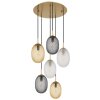 Globo Devin Hanglamp Goud, 6-lichts