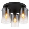 Globo Florentina Plafondlamp Zwart, 3-lichts