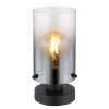 Globo Florentina Tafellamp Zwart, 1-licht