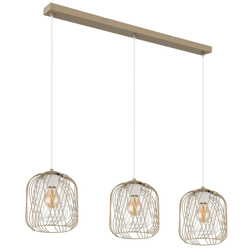 Globo Dichti Hanglamp Zandkleurig, 3-lichts