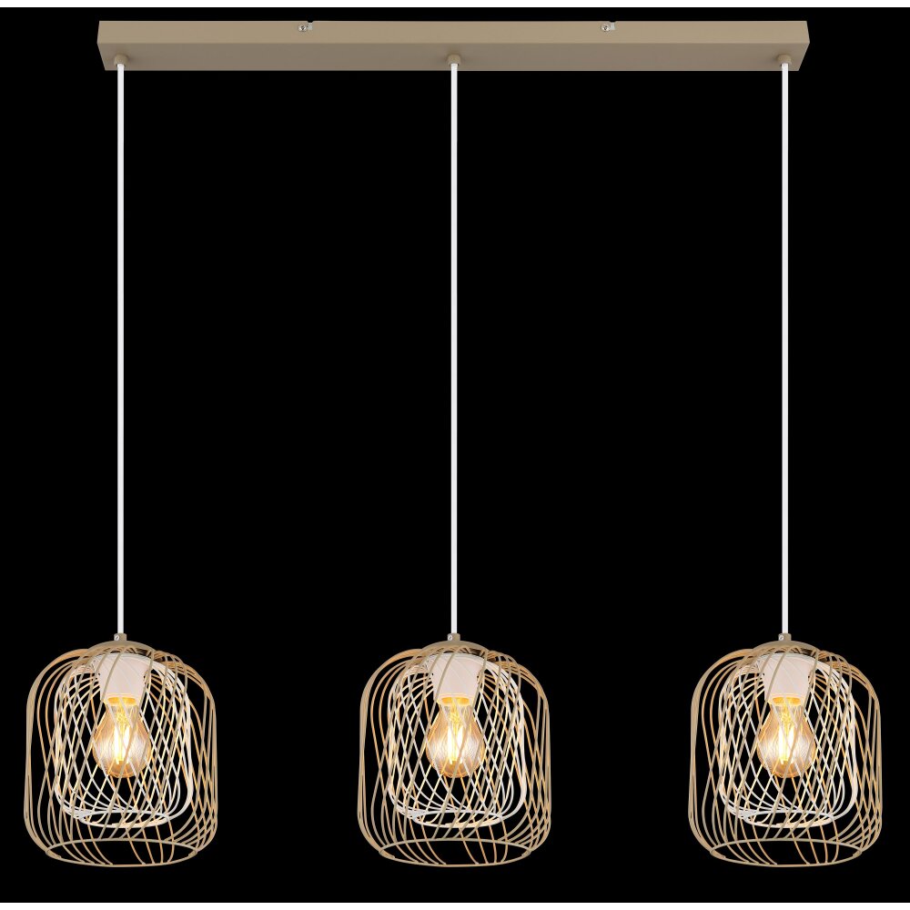 Globo Dichti Hanglamp Zandkleurig, 3-lichts