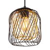 Globo Dichti Hanglamp Zwart, 1-licht