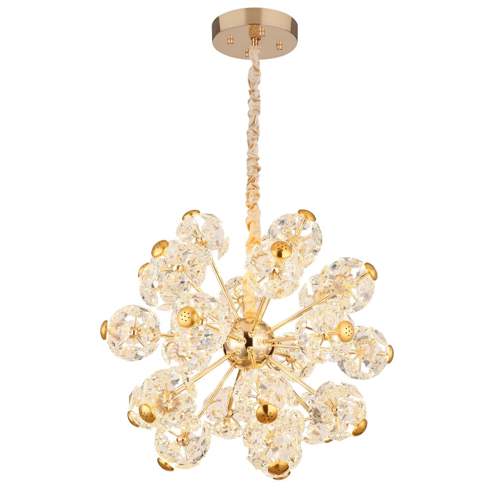 Globo Florietta Hanglamp LED Goud, 1-licht main product photo