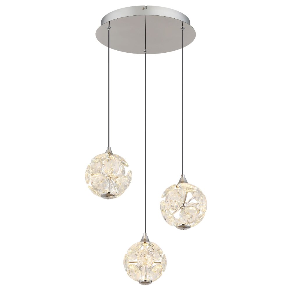 Globo Virina Hanglamp LED Chroom, 1-licht main product photo