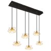 Globo Fiore Hanglamp Zwart, 6-lichts