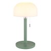 Paddenstoel look  Globo Norman Tafellamp LED Groen, 1-licht