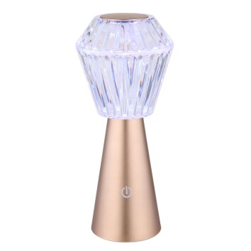 Globo Polimi Tafellamp LED Champagne, 1-licht, Kleurwisselaar