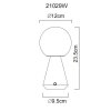 Globo Sora Tafellamp LED Wit, 1-licht