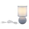 Globo Sylas Tafellamp Blauw, 1-licht