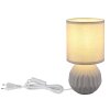 Globo Sylas Tafellamp Grijs, 1-licht