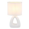 Globo Triangle Tafellamp Wit, 1-licht