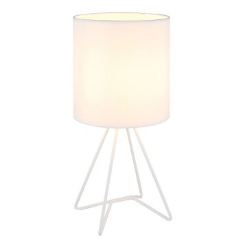 Globo Tamian Tafellamp Wit, 1-licht