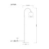 Globo Benno Staande lamp Wit, 1-licht