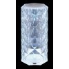 Globo Gixi Tafellamp LED Zilver, Transparant, Helder, 1-licht, Kleurwisselaar