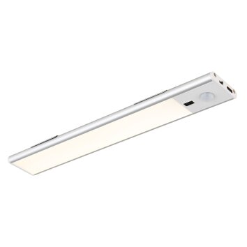 Globo Tristan Armatuur voor onder de kast LED Zilver, Wit, 1-licht, Bewegingsmelder