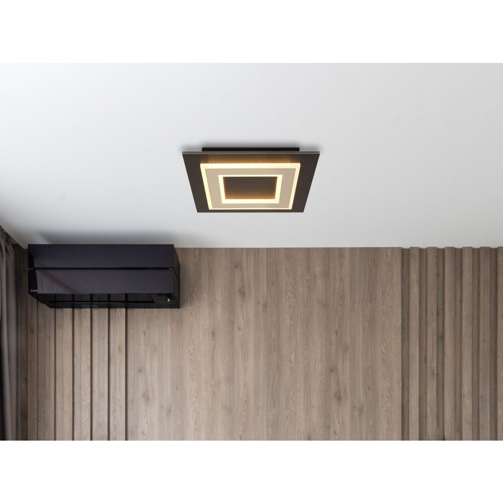 Globo Jayden Plafondlamp LED Zwart, 1-licht