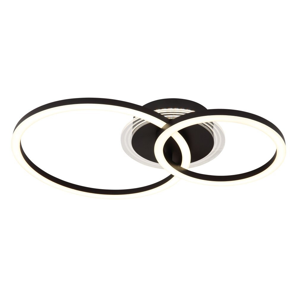 Globo Loretta Plafondlamp LED Zwart, 1-licht main product photo