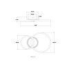 Globo Loretta Plafondlamp LED Zwart, 1-licht